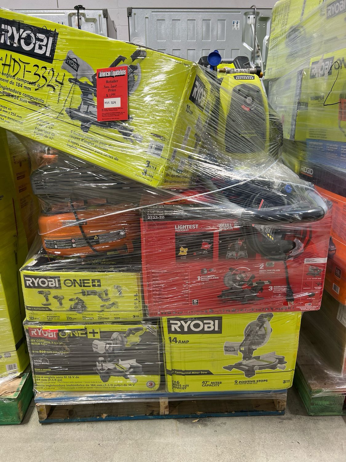 Home Depot Power Tool Pallet HDT-3324 — liquidation pallet load photo 1
