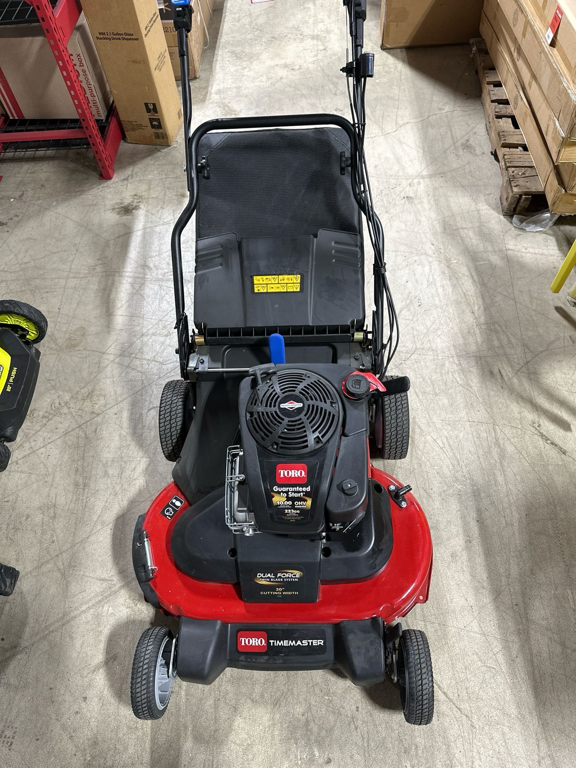 Toro TimeMaster 223cc Lawn Mower — liquidation pallet load photo 1