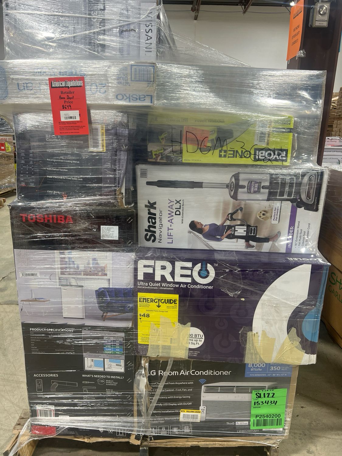 Home Depot GM HDGM-3624 — liquidation pallet load photo 1