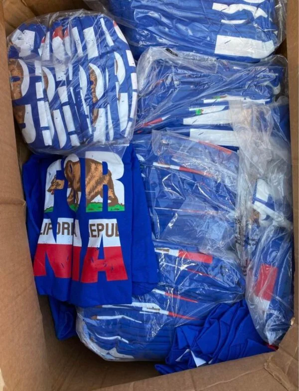 California Republic T-Shirts — liquidation pallet load photo 1