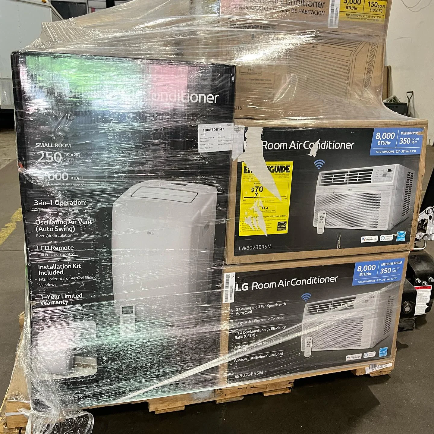 Air Conditioner Pallets — liquidation pallet load photo 1