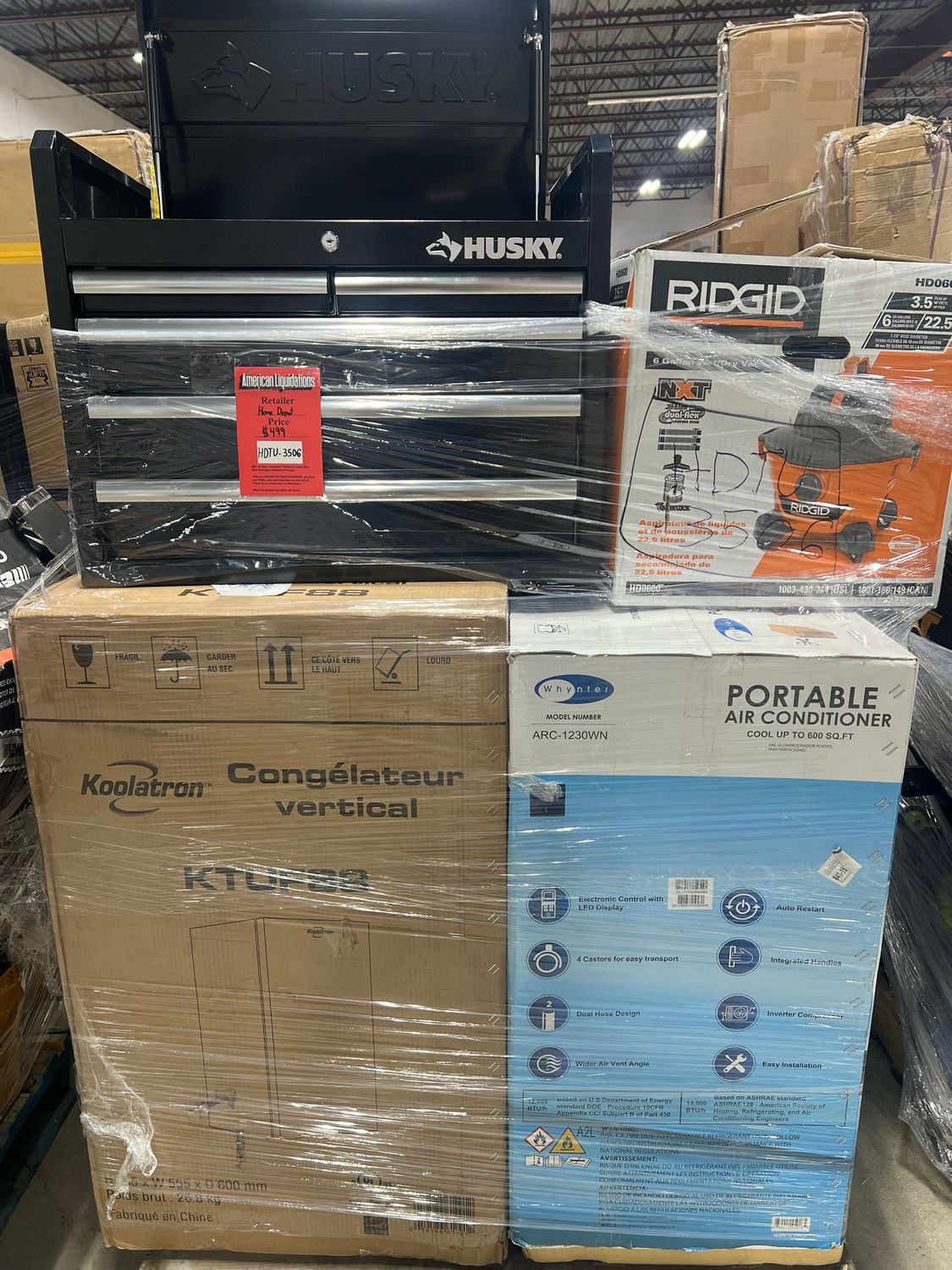Home Depot GM HDTU-3506 — liquidation pallet load photo 1