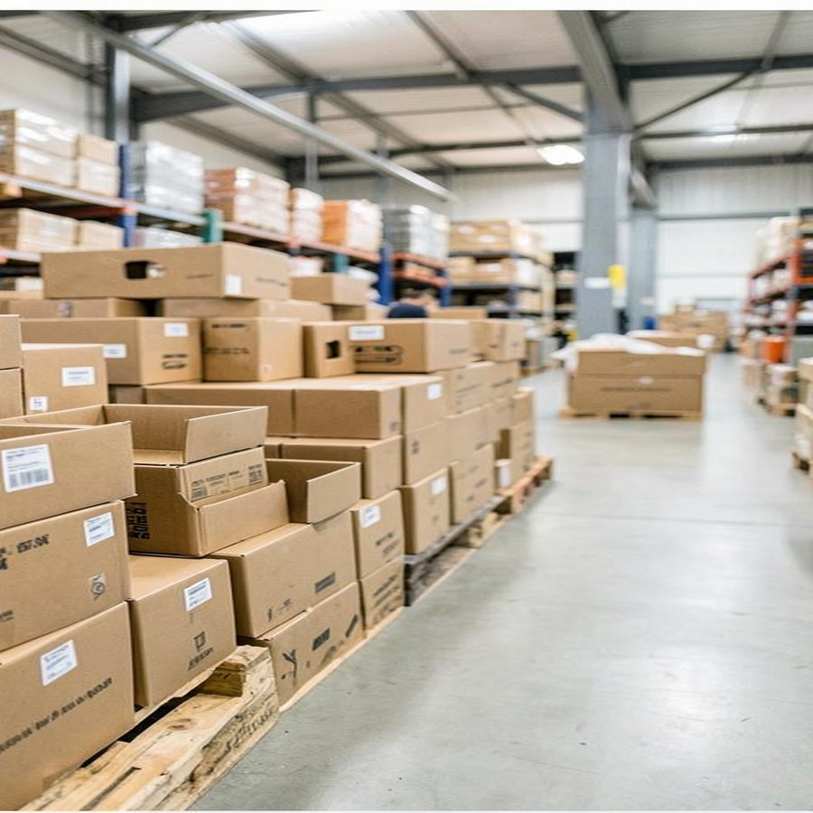 Liquidation pallet delivery inspection for wrapping damage and pallet count verification