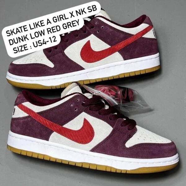 NIKE SB Dunk Low Red Grey thumbnail 8