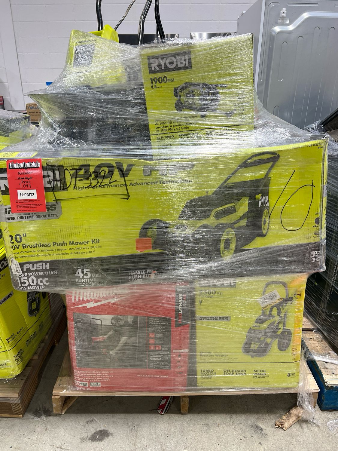 Home Depot Power Tool Pallet HDT-3322 — liquidation pallet load photo 1