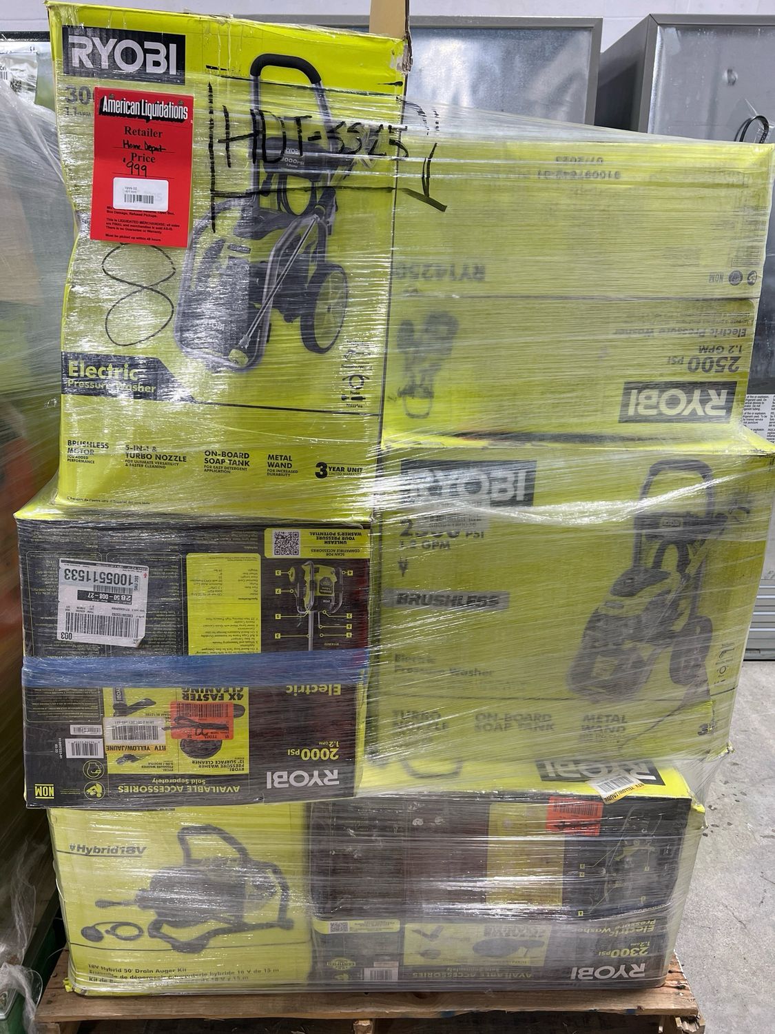 Home Depot Power Tool Pallet HDT-3325 — liquidation pallet load photo 1