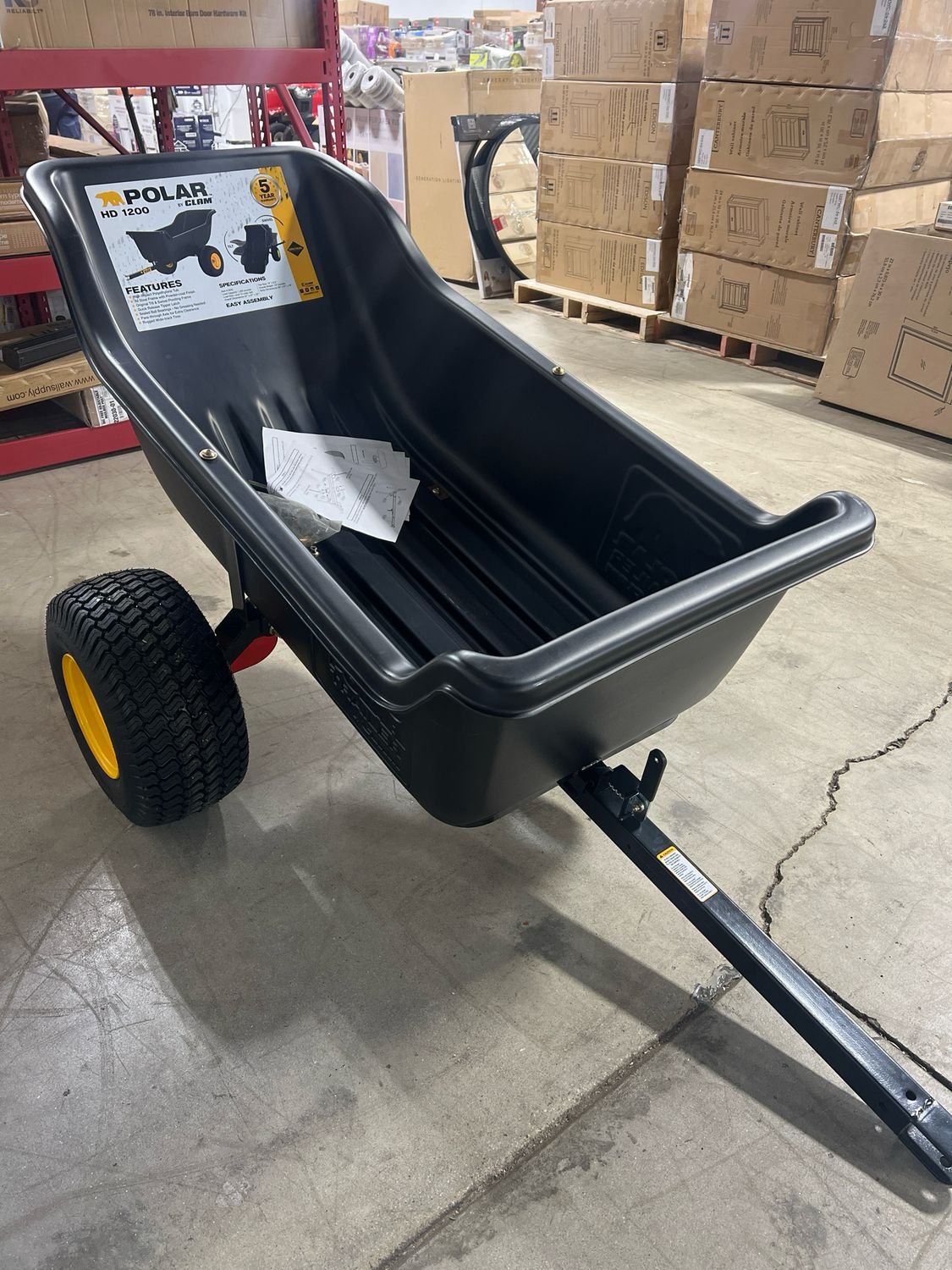 Polar 1200lb Dump Cart — liquidation pallet load photo 1