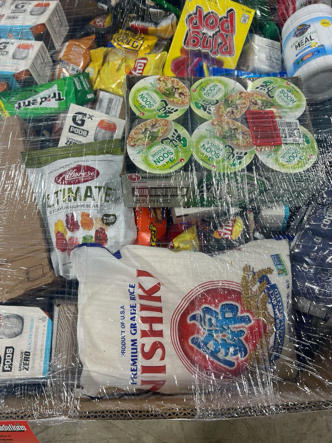 Amazon Food Pallet AMZF-3505 — liquidation pallet load photo 1
