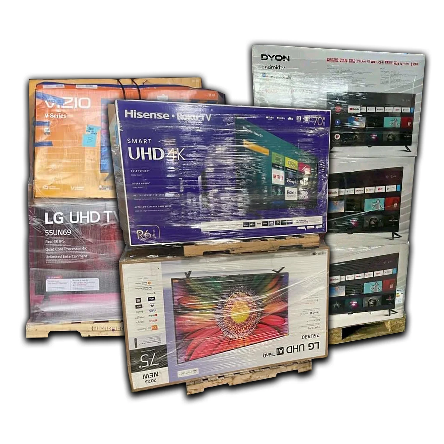 Salvage Tv’s Pallets — liquidation pallet load photo 1