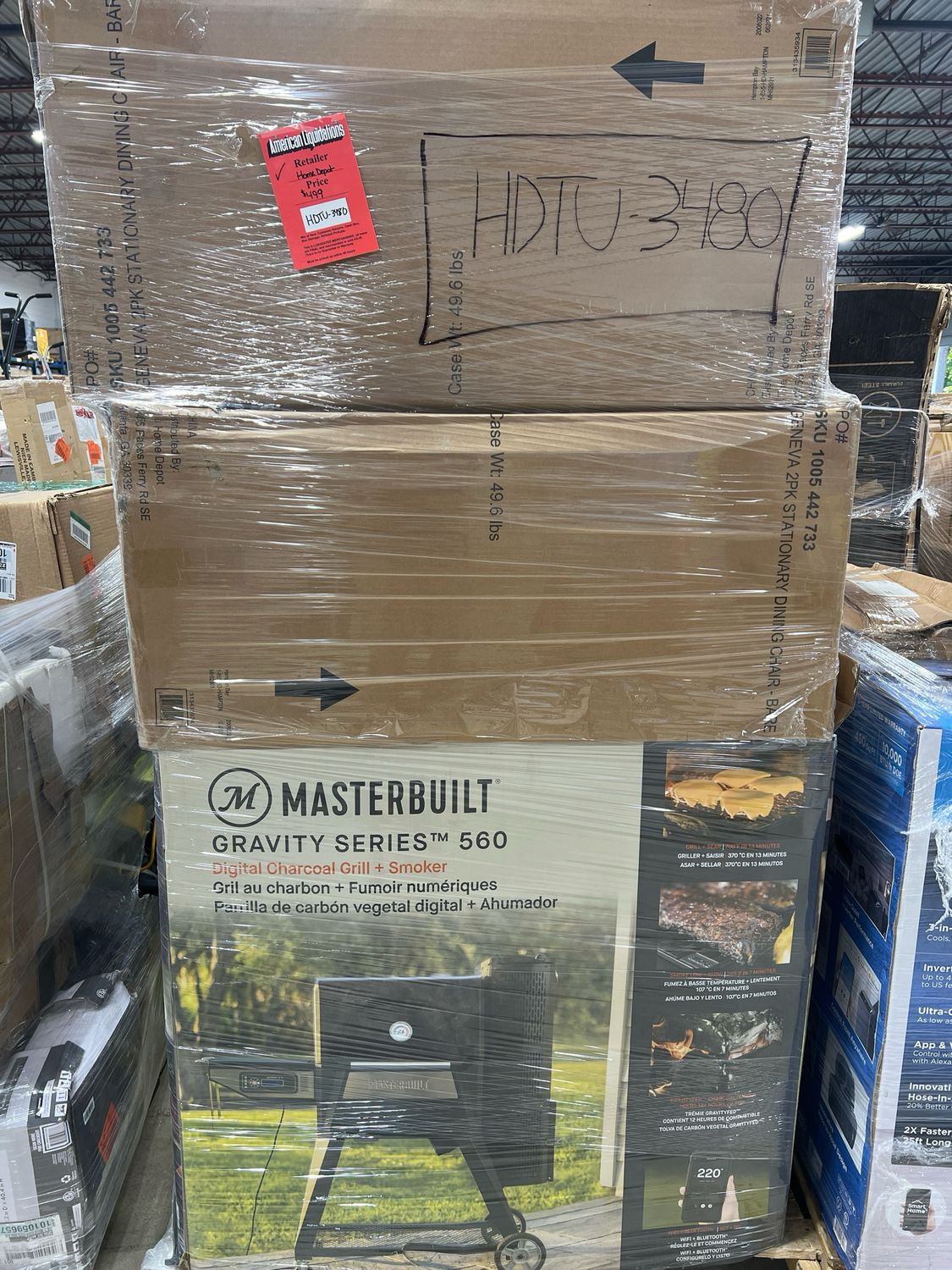 Home Depot GM HDTU-3480 — liquidation pallet load photo 1