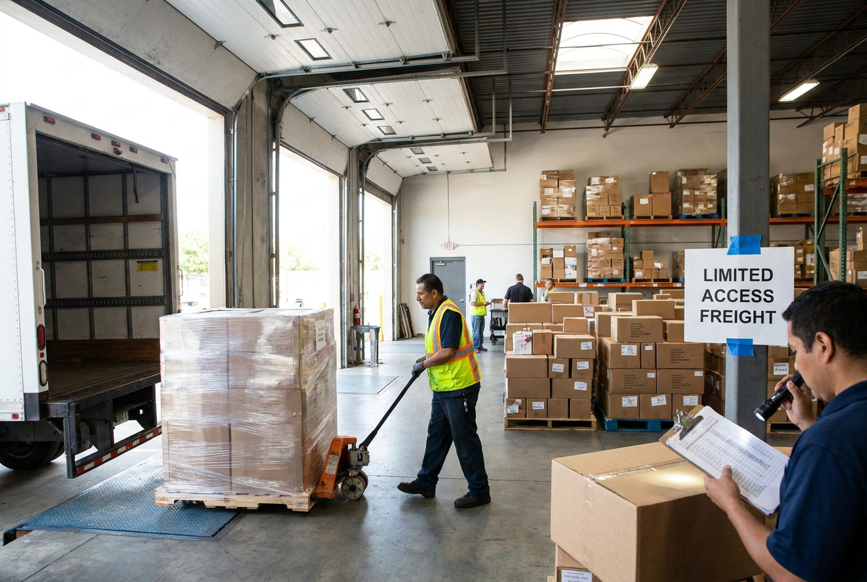 limited access freight delivery: A Liquidation Buyer’s Guide — PalletCove Liquidation, Dallas, Texas