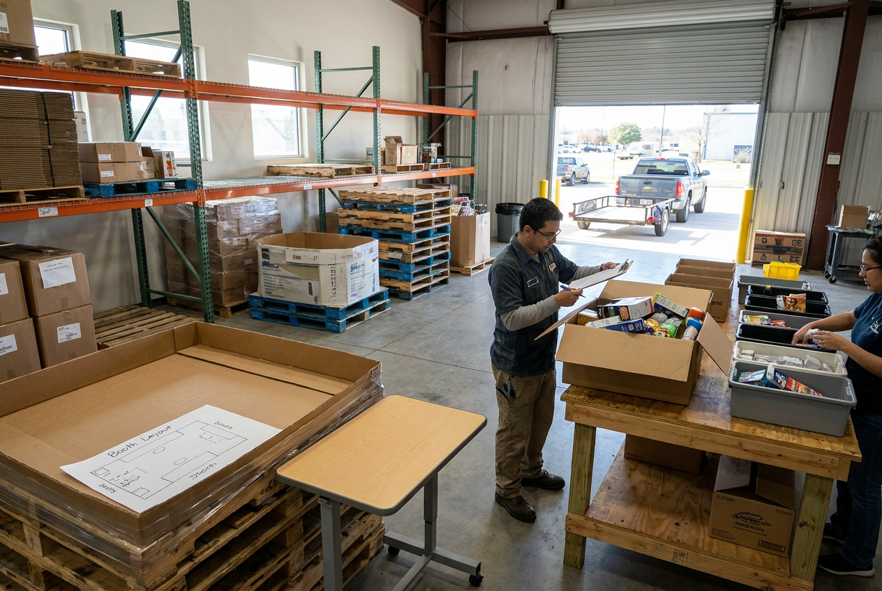 selling liquidation at flea markets: Booth and Stock Planning — PalletCove Liquidation, Dallas, Texas