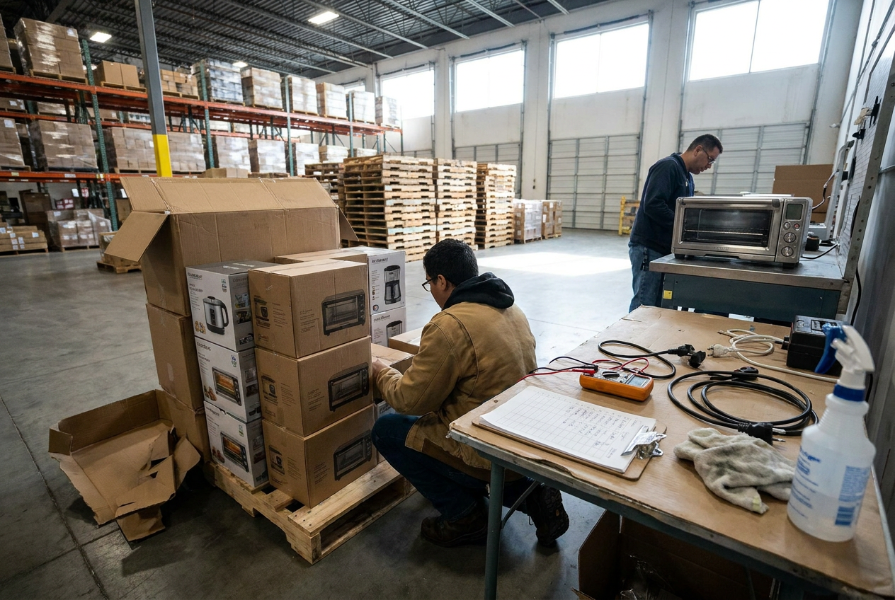 Small Appliance Liquidation Pallets: A Buyer’s Checklist — PalletCove Liquidation, Dallas, Texas Small Appliance Liquidation Pallets: A Buyer’s Checklist — PalletCove Liquidation, Dallas, Texas