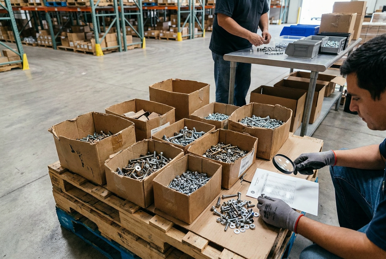 wholesale hardware lots: Evaluate Small Parts in Bulk — PalletCove Liquidation, Dallas, Texas